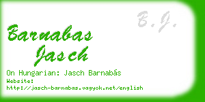 barnabas jasch business card